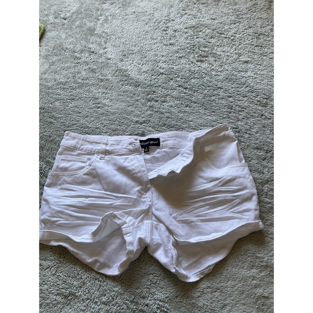 Ambiance Apperal High Rise Shortie White Size Small